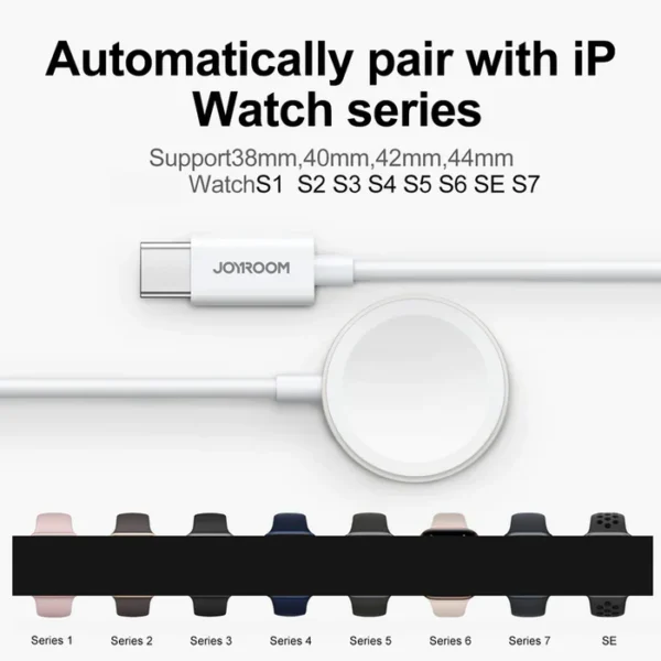 ⁦كابل شاحن ساعة ايفون USB-C من جوي روم - Joyroom USB-C iPhone Watch Charger Cable⁩ - الصورة ⁦4⁩