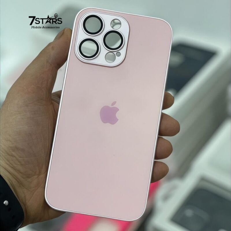 جراب AG-GLASS سيليكون وزجاج بحماية للكاميرا - AG-GLASS Silicone Glass Cover With Camera Protection