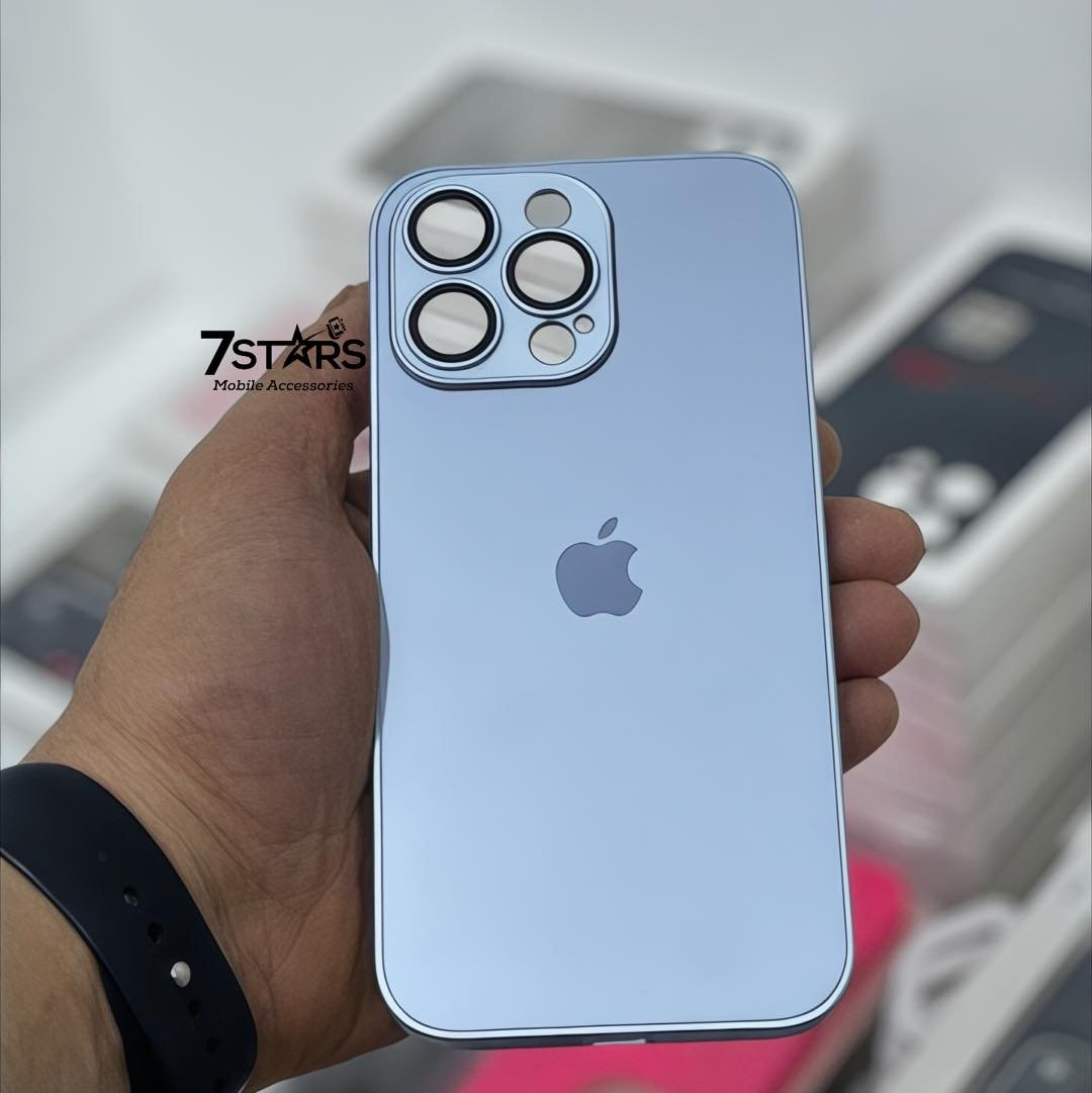 جراب AG-GLASS سيليكون وزجاج بحماية للكاميرا - AG-GLASS Silicone Glass Cover With Camera Protection - الصورة 2