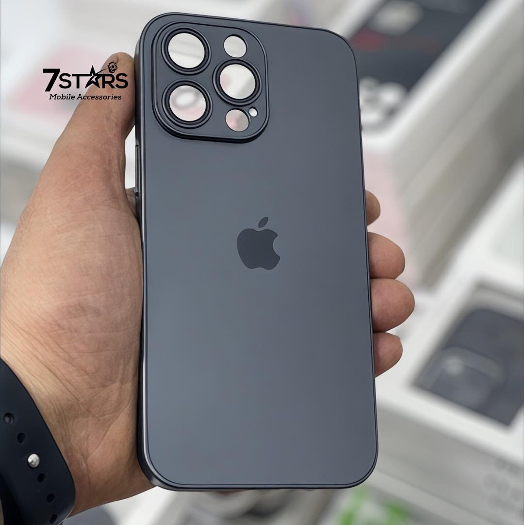 جراب AG-GLASS سيليكون وزجاج بحماية للكاميرا - AG-GLASS Silicone Glass Cover With Camera Protection - الصورة 3