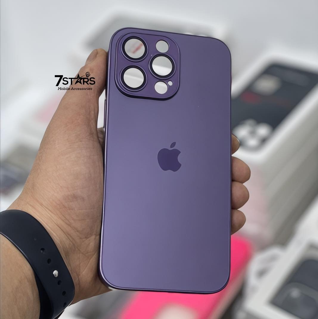 جراب AG-GLASS سيليكون وزجاج بحماية للكاميرا - AG-GLASS Silicone Glass Cover With Camera Protection - الصورة 4