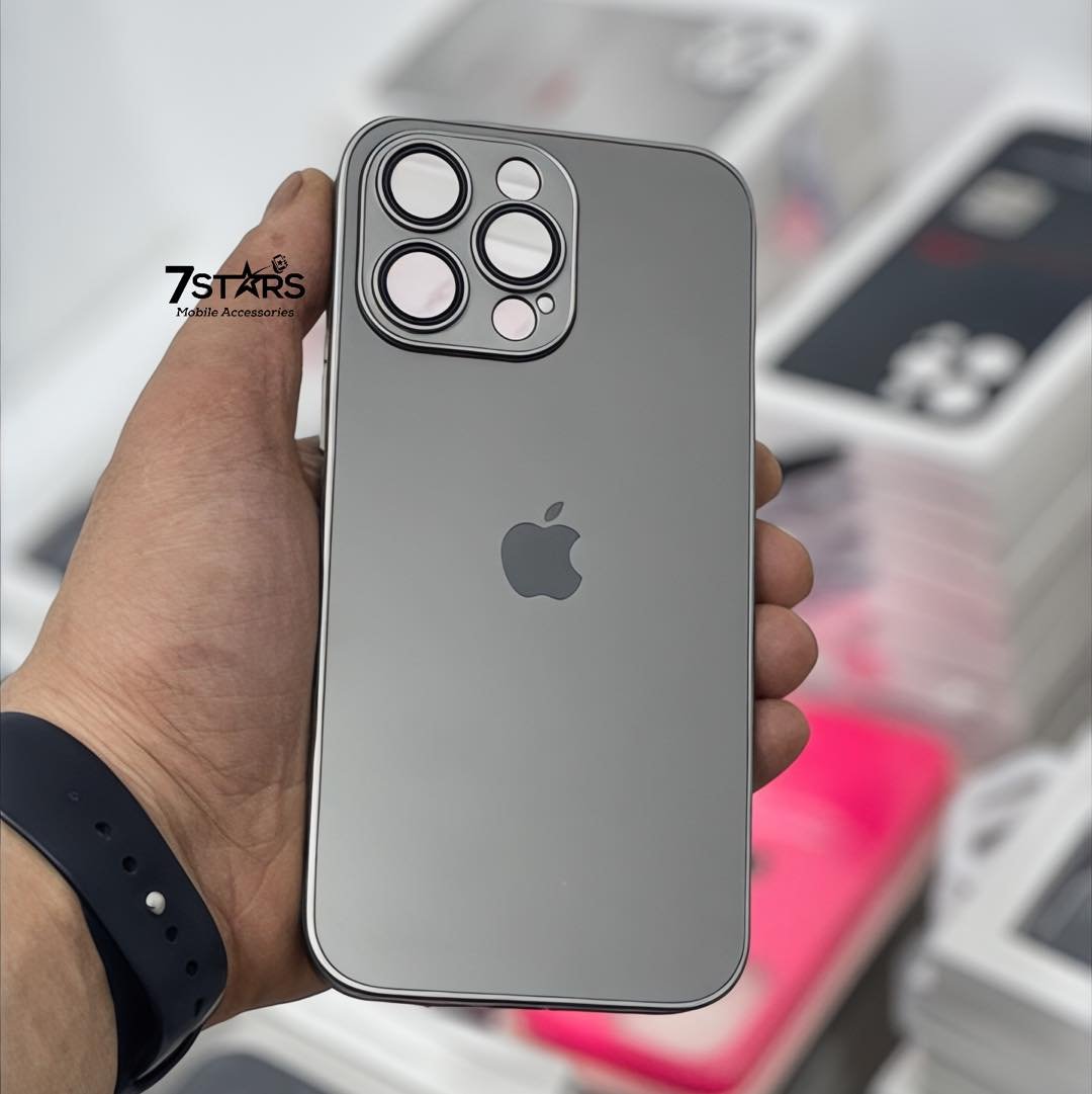 جراب AG-GLASS سيليكون وزجاج بحماية للكاميرا - AG-GLASS Silicone Glass Cover With Camera Protection - الصورة 6