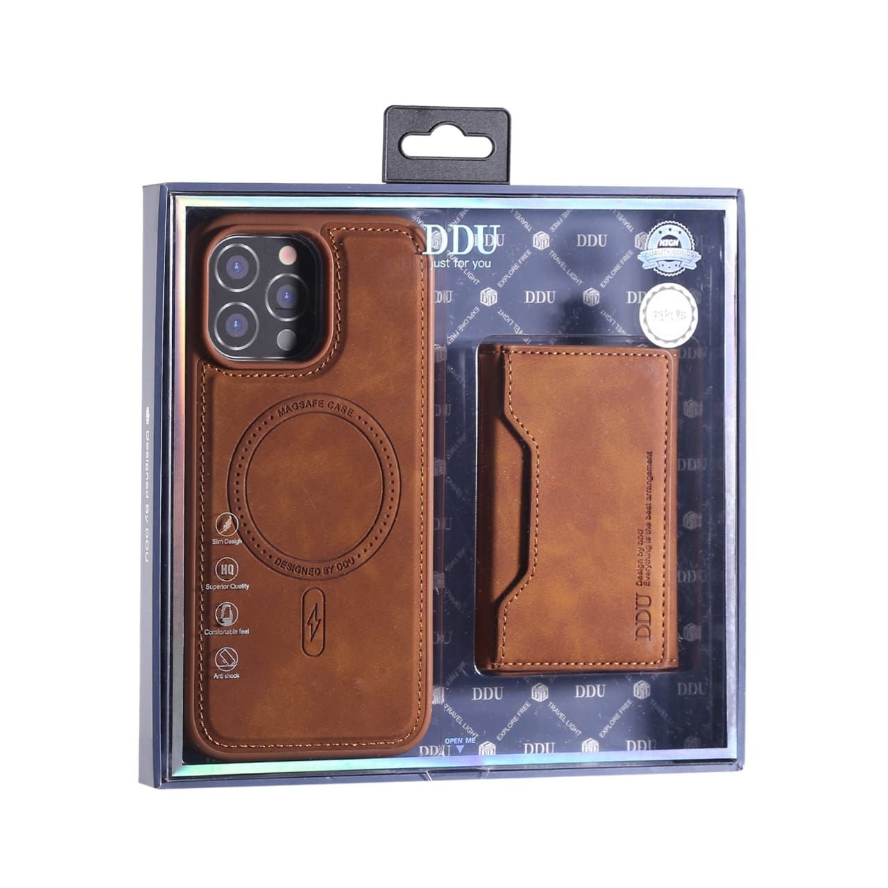 جراب جلد فاخر مغناطيسي مع محفظة كروت - Luxury leather magnetic case with card holder - الصورة 11