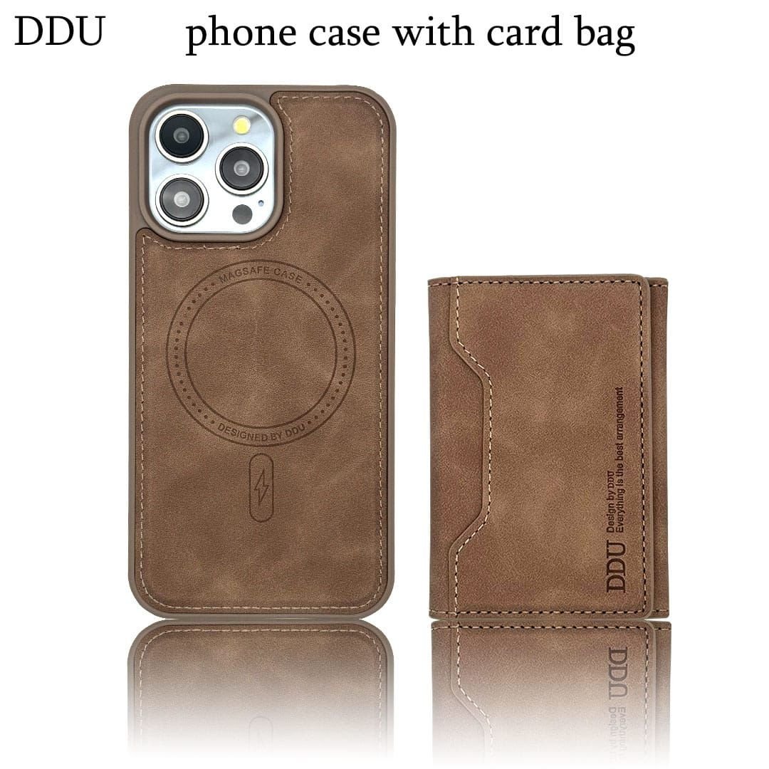 جراب جلد فاخر مغناطيسي مع محفظة كروت - Luxury leather magnetic case with card holder - الصورة 5