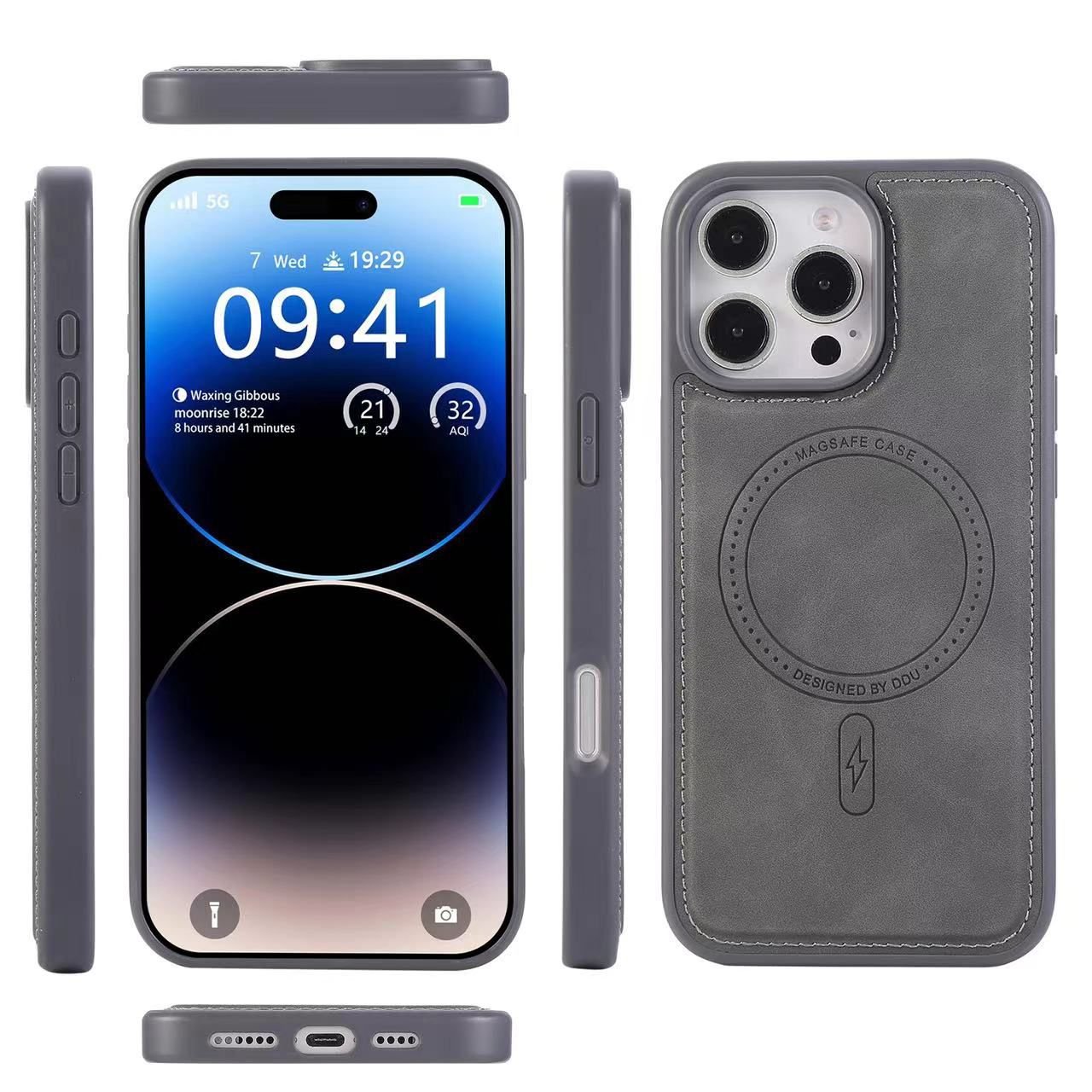 جراب جلد فاخر مغناطيسي مع محفظة كروت - Luxury leather magnetic case with card holder - الصورة 6