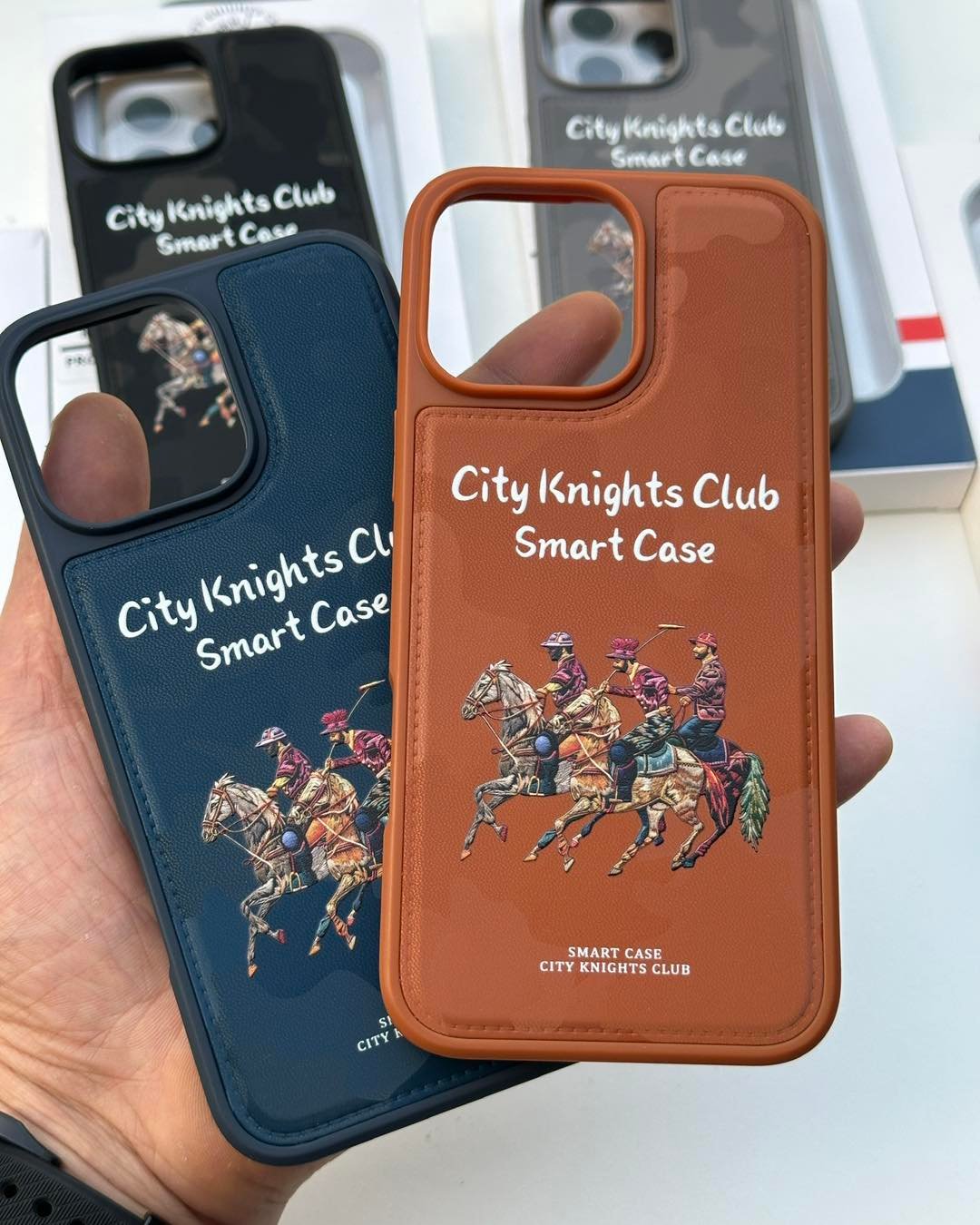 جراب City Knights Club للايفون فخامه وحمايه بتصميم بولو مميز - City Knights Club iPhone case luxury and protection with a polo design - الصورة 3