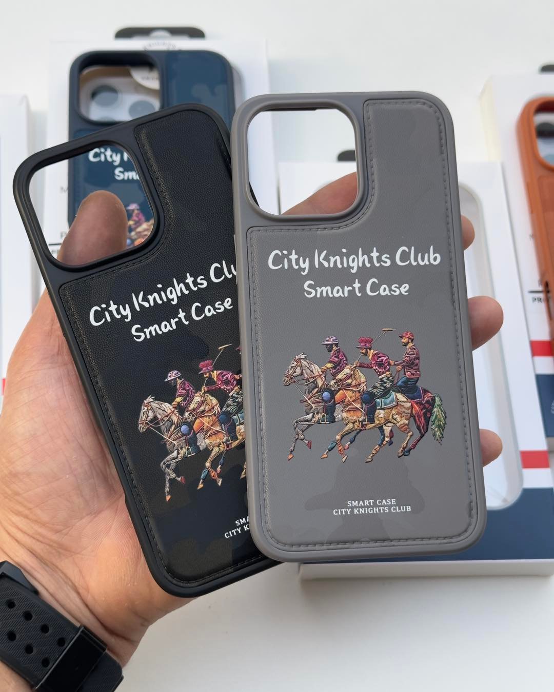جراب City Knights Club للايفون فخامه وحمايه بتصميم بولو مميز - City Knights Club iPhone case luxury and protection with a polo design - الصورة 2